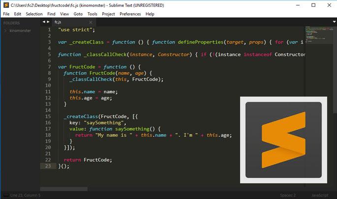 Fructcode Sublime Text настройка, установка